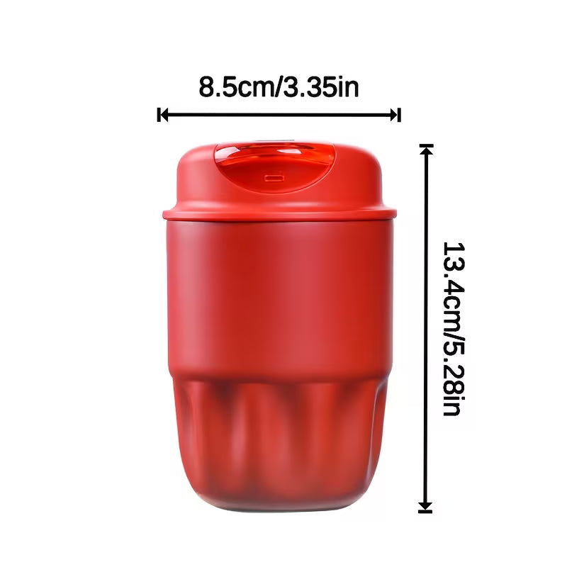 Mini Caneca Térmica Inox 316 Cafetto – Copo Portátil Premium p/ Café, Chá e Carro
