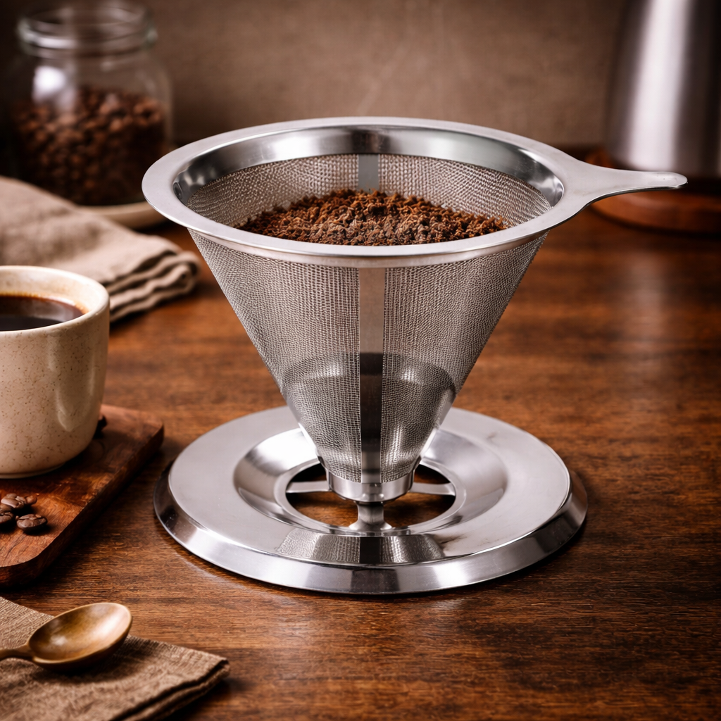 Coador de Café Inox 304 Reutilizável Pour Over | Sem Filtro de Papel – Cafetto