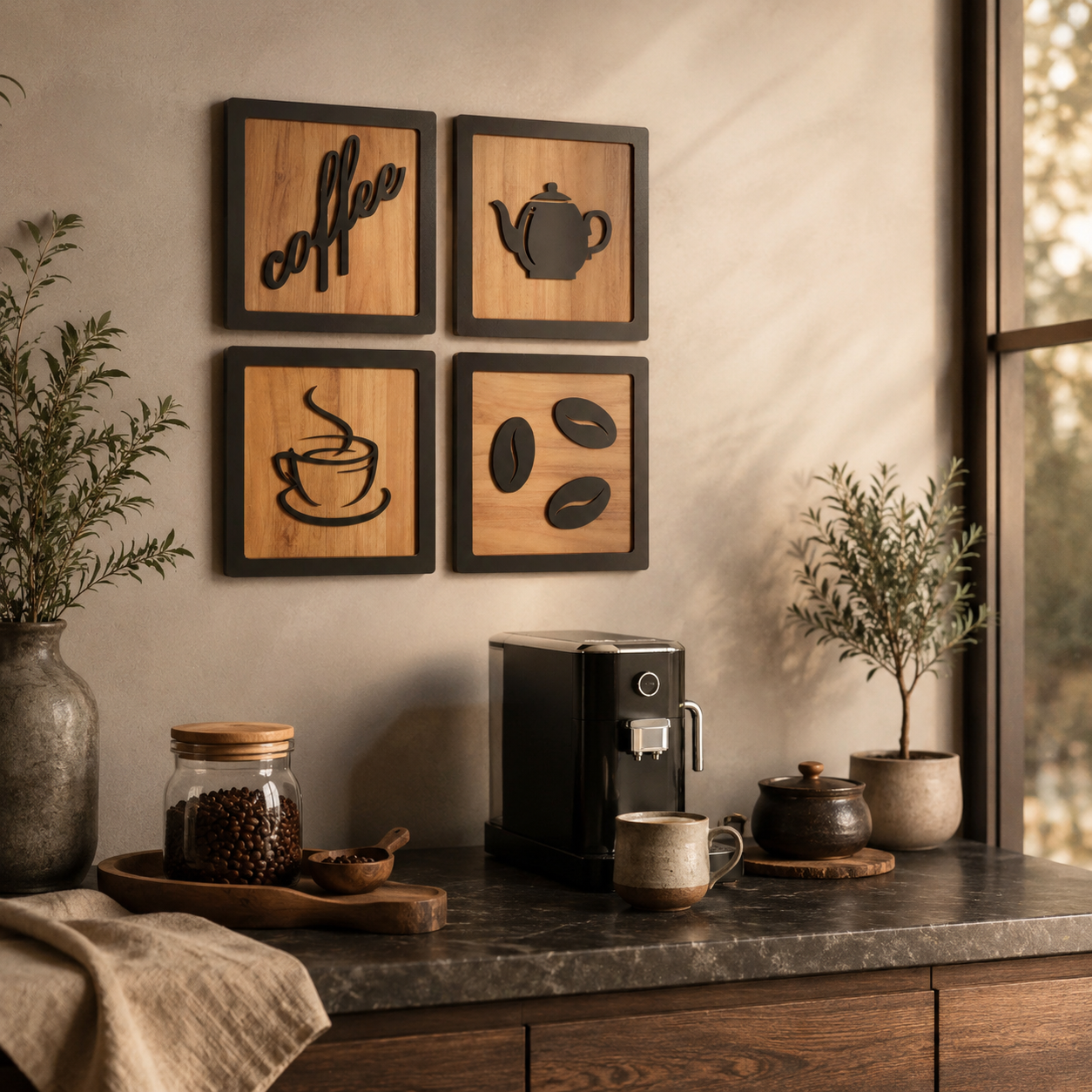 Kit Quadros 3D Cafetto® – Decoração e Personalidade no Café