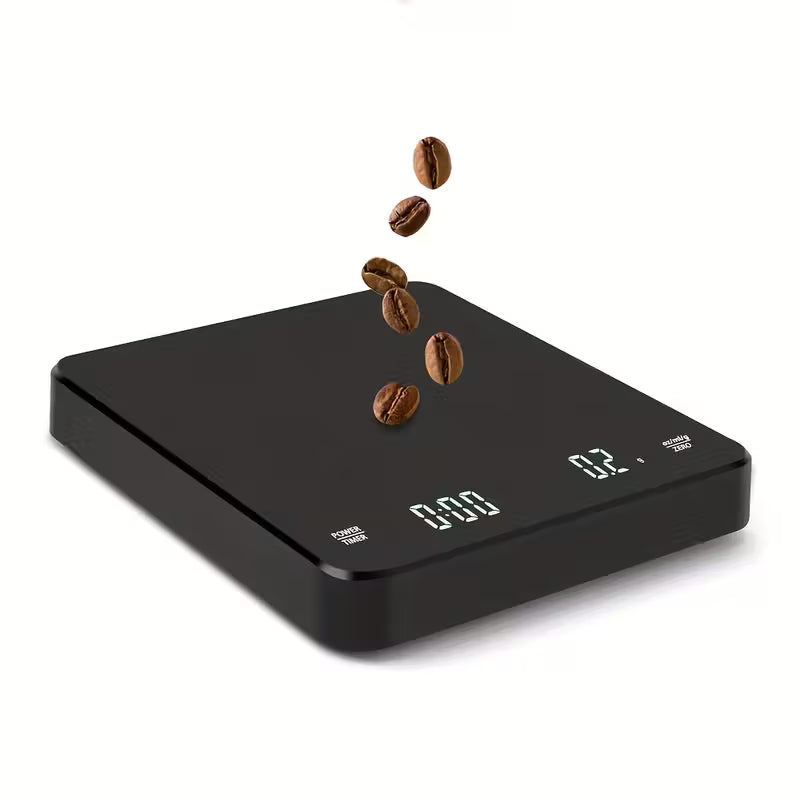 Balança Digital Café com Timer Recarregável | Precisão Barista Cafetto