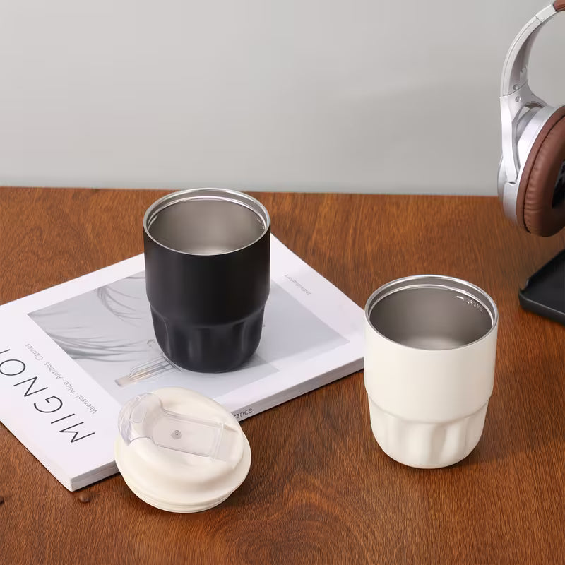 Mini Caneca Térmica Inox 316 Cafetto – Copo Portátil Premium p/ Café, Chá e Carro