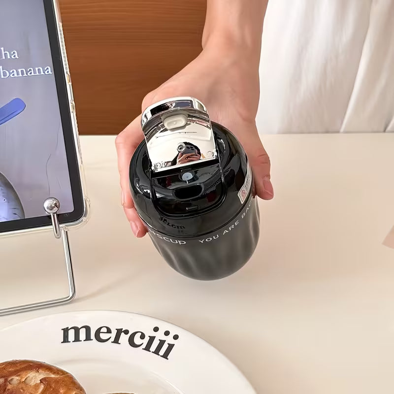 Mini Caneca Térmica 220ml com Infusor Cafetto – Inox a Vácuo Antivazamento p/ Café e Chá