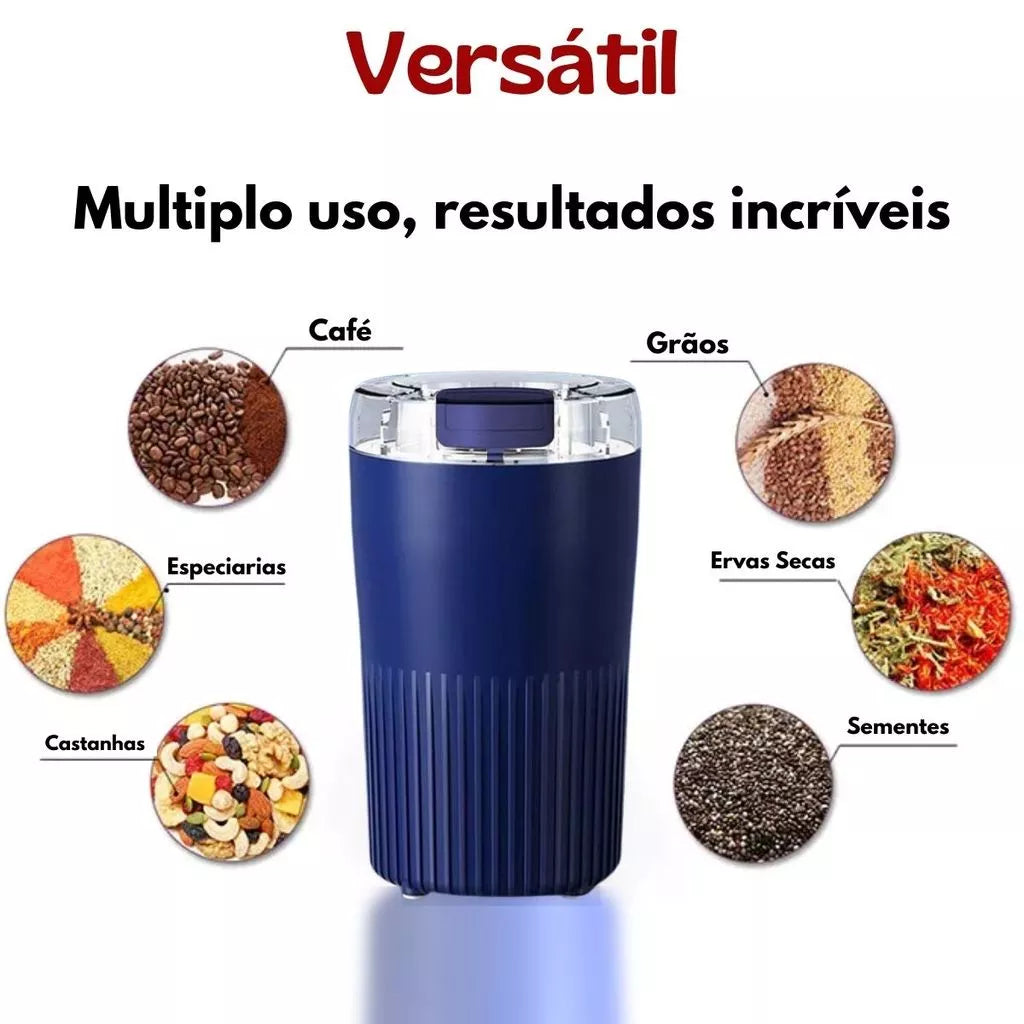 Moedor Elétrico de Café Premium 110V | Grãos e Especiarias Cafetto
