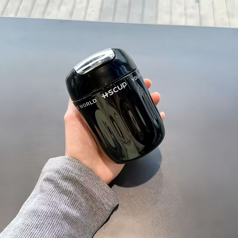 Mini Caneca Térmica 220ml com Infusor Cafetto – Inox a Vácuo Antivazamento p/ Café e Chá
