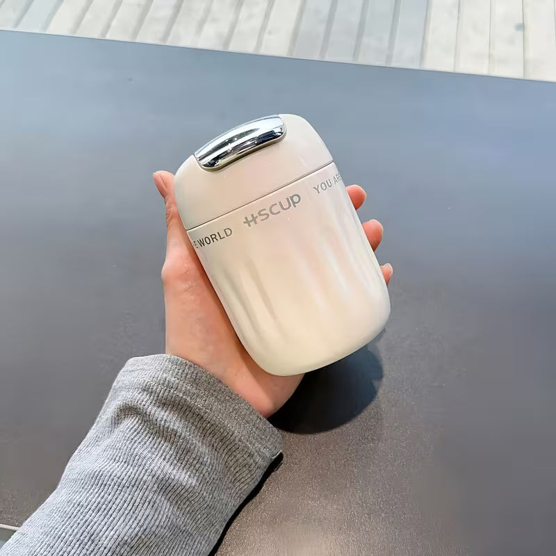 Mini Caneca Térmica 220ml com Infusor Cafetto – Inox a Vácuo Antivazamento p/ Café e Chá