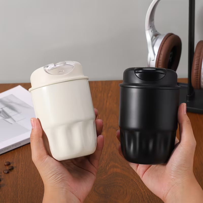 Mini Caneca Térmica Inox 316 Cafetto – Copo Portátil Premium p/ Café, Chá e Carro