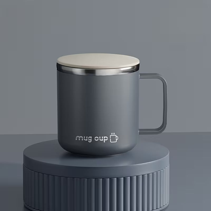 Caneca Térmica Inox com Tampa Cafetto – Copo Portátil Antiderrapante p/ Café e Chá