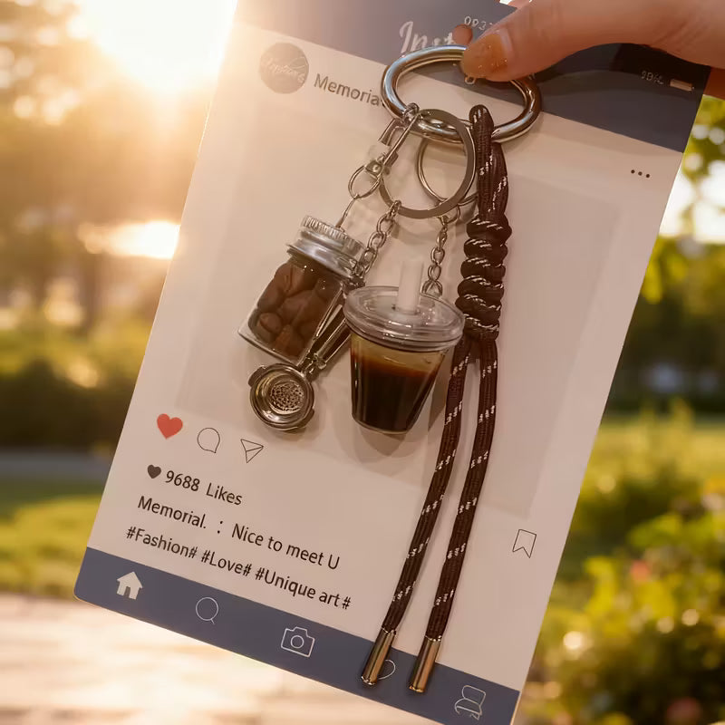 Chaveiro Trançado Cafetto® – Estilo e Presente Versátil