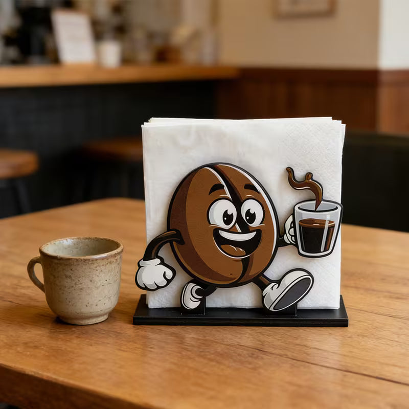 Suporte de Guardanapos Cafetto® – Organização e Charme Decorativo