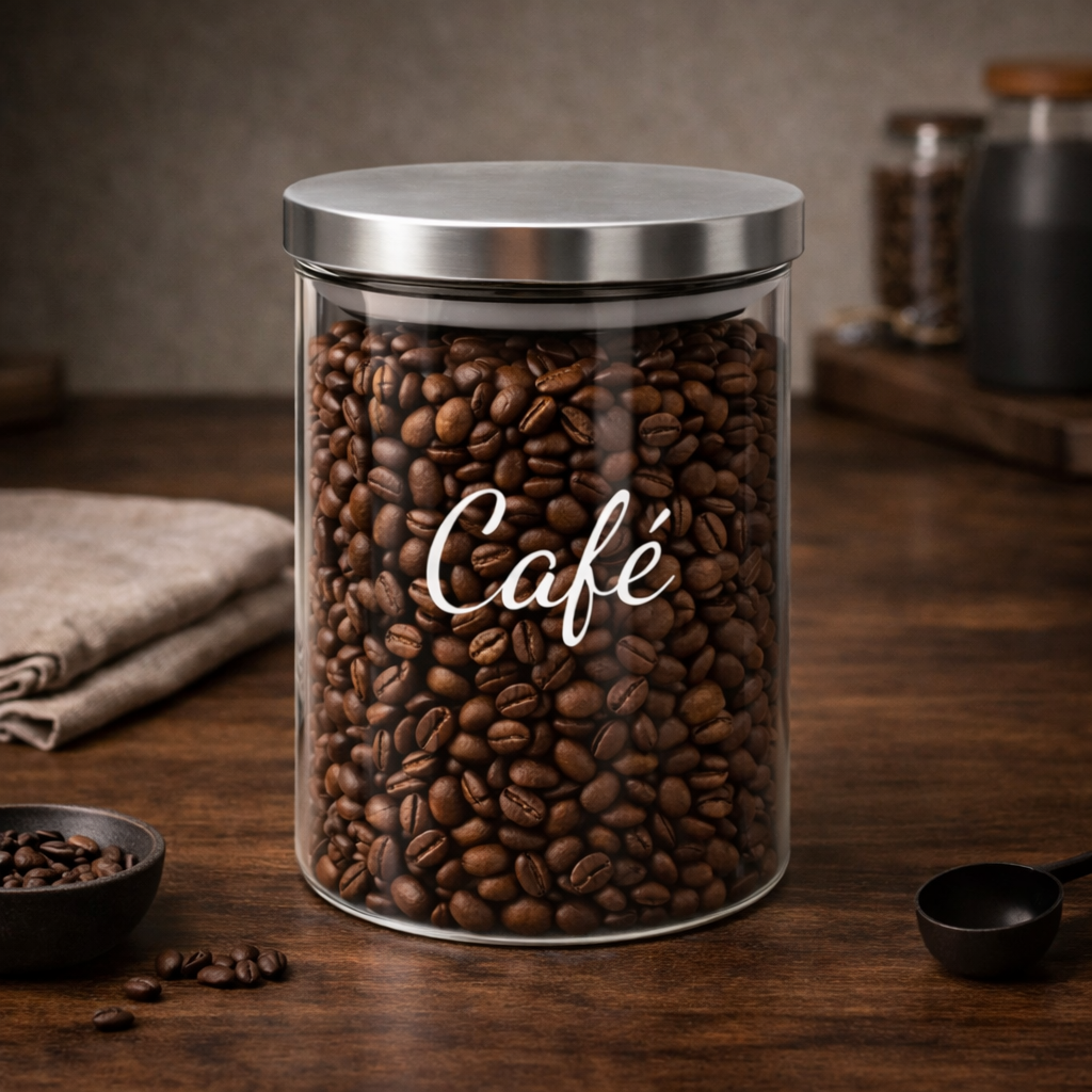 Pote Hermético Cafetto® – Frescor e Organização Duradoura