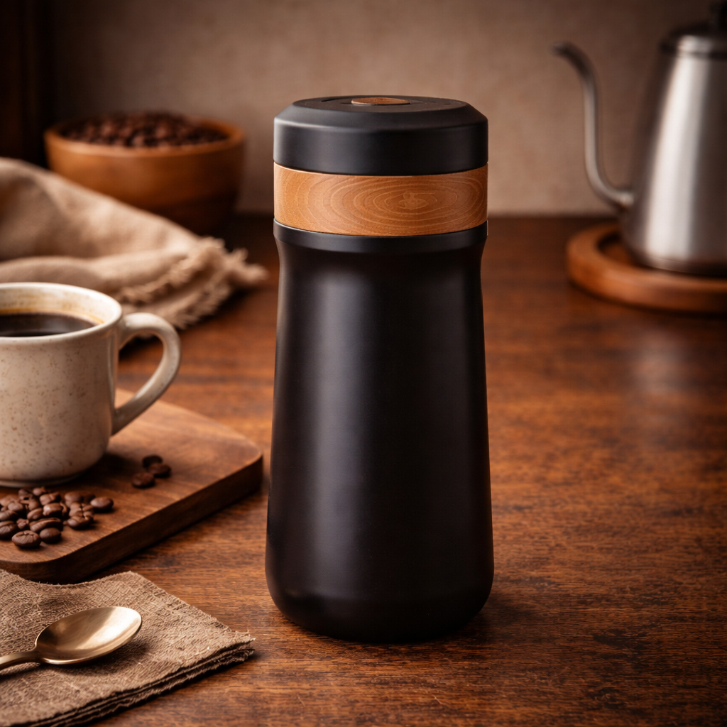 Cafeteira French Press 320ml Térmica Inox Parede Dupla | Café & Chá – Cafetto