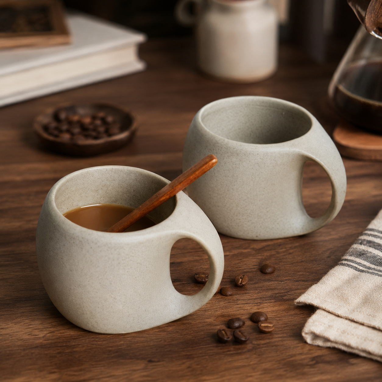 Xícara de Cerâmica Artística Pontilhada | Latte, Cappuccino e Chá – Cafetto