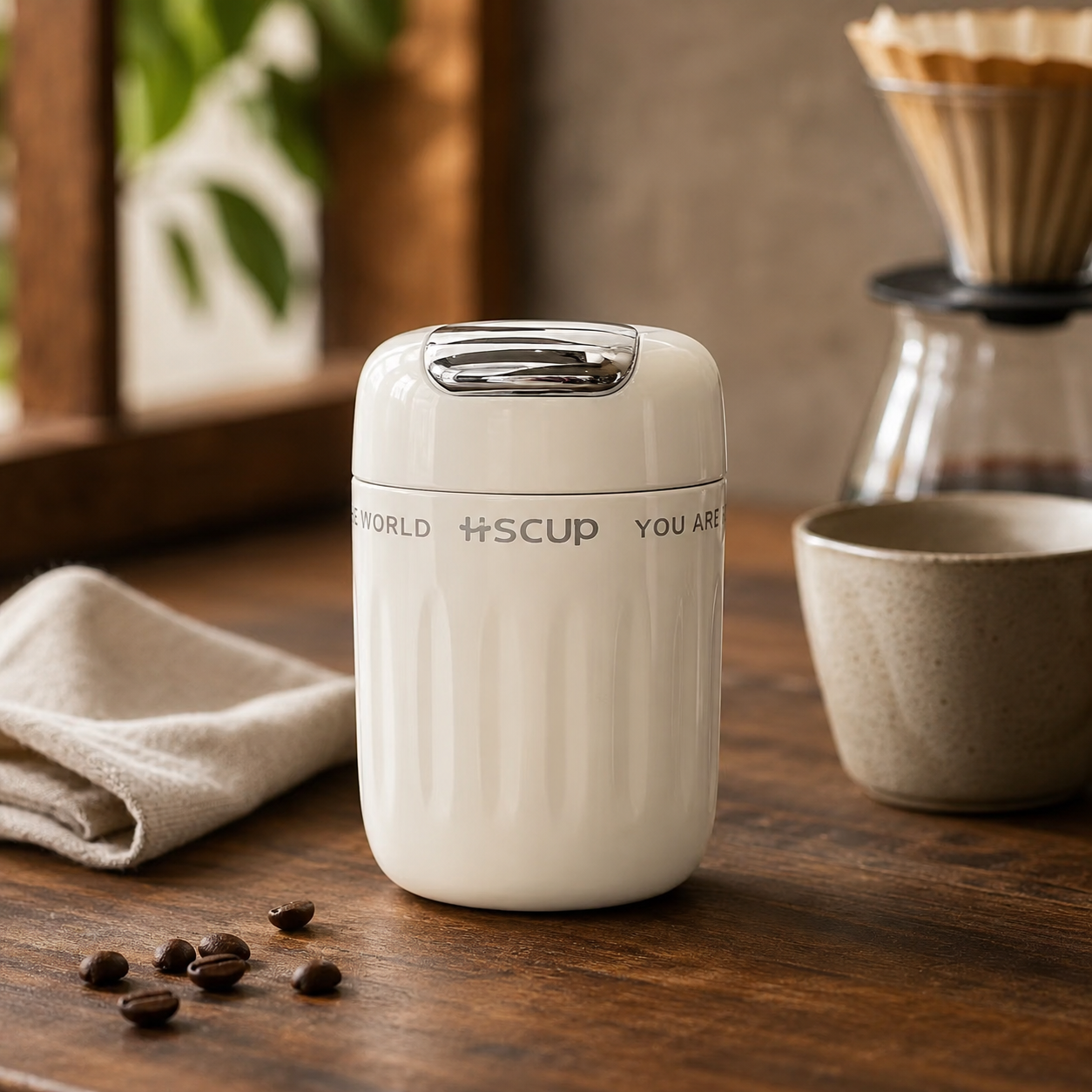 Mini Caneca Térmica 220ml com Infusor Cafetto – Inox a Vácuo Antivazamento p/ Café e Chá