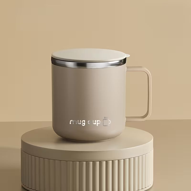Caneca Térmica Inox com Tampa Cafetto – Copo Portátil Antiderrapante p/ Café e Chá