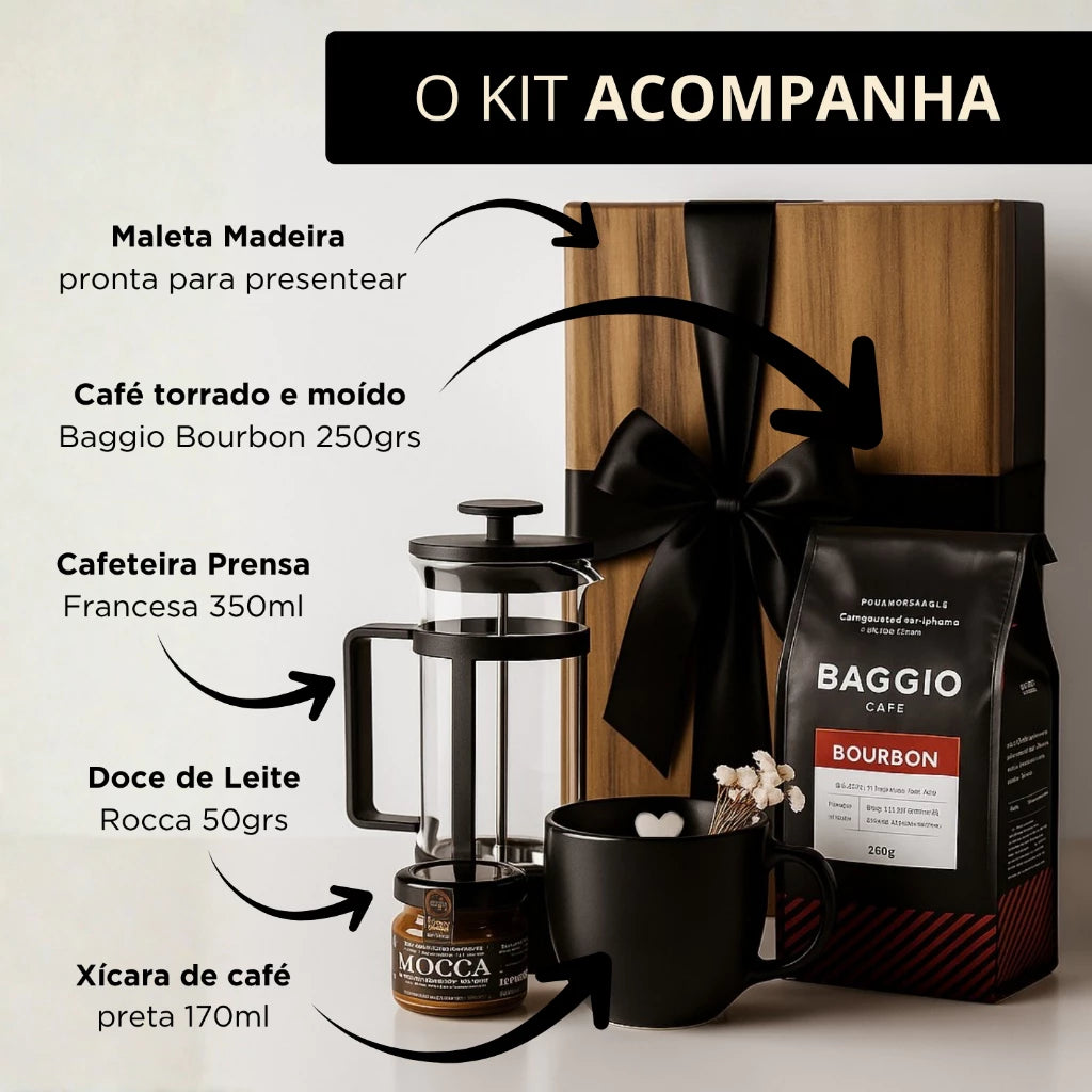 Kit Presente Café Cafetto® – Sofisticação e Experiência Premium