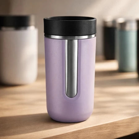 Copo Térmico Inox 350ml com Tampa Antivazamento | Parede Dupla Quente e Frio – Cafetto