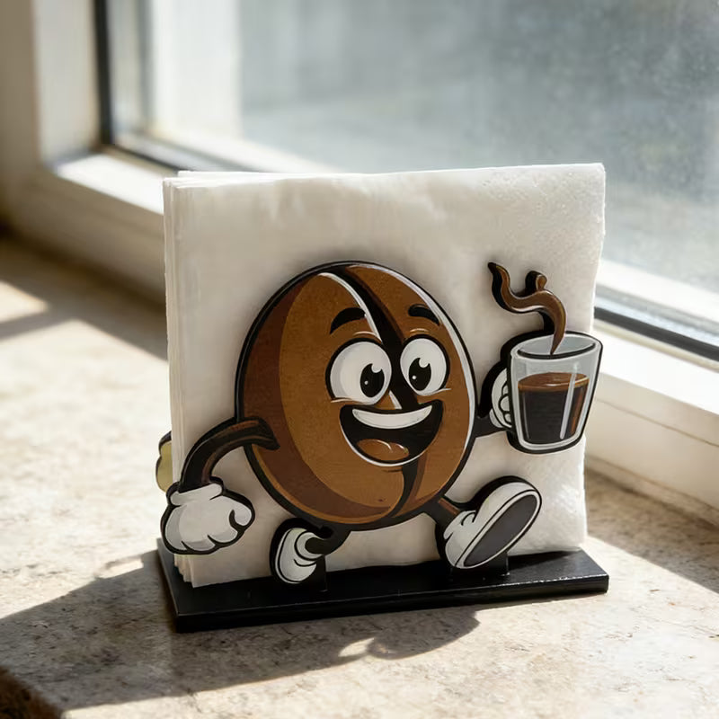 Suporte de Guardanapos Cafetto® – Organização e Charme Decorativo