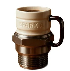 Caneca Automotiva Vela de Ignição Premium | Design Industrial Exclusivo – Cafetto