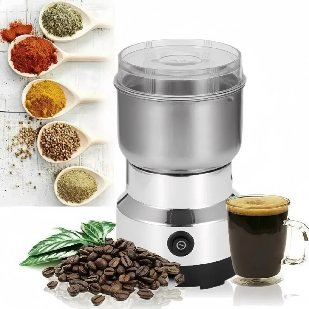 Moedor Elétrico de Café Inox Multifuncional 150W | Grãos e Especiarias Cafetto
