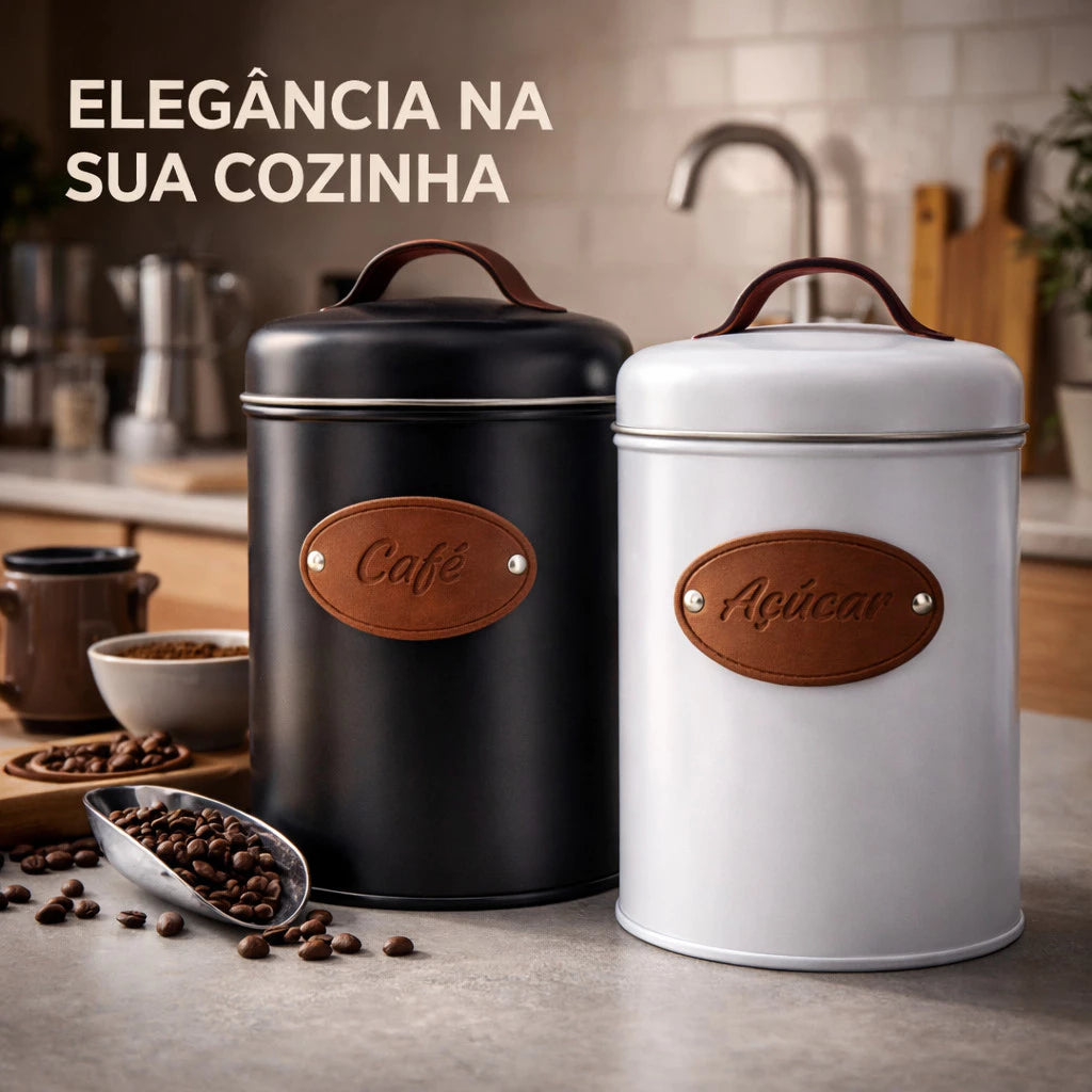 Lata Minimalista Cafetto® – Frescor e Elegância na Cozinha